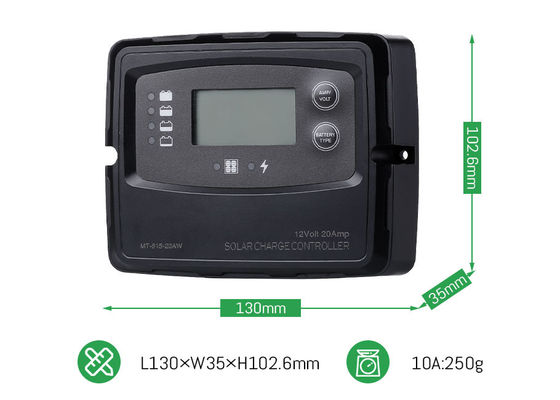 20A 12V 24V Smart PWM cyfrowy sterownik ładowania słonecznego dla paneli słonecznych LiFePO4 bateria