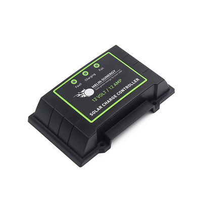 Czarny IP67 wodoodporny panel słoneczny PWM i kontroler ładowania 12V 24V Auto LED Indicator