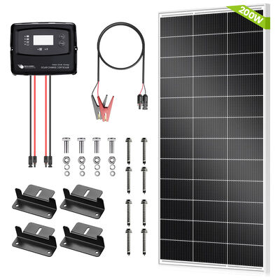 200W RV Solar Panel Kits Przenośny system słoneczny dla mobilnych domów i przygód na świeżym powietrzu