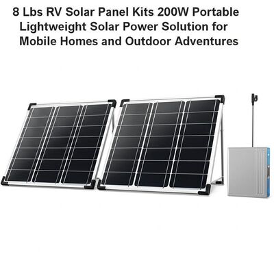Dobra cena. 8 Lbs RV Solar Panel Kits 200W Portable Lightweight Solar Power Solution for Mobile Homes and Outdoor Adventures w Internecie