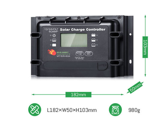 Dobra cena. 12V 24V 60A Ciężki cyfrowy regulator systemu słonecznego z maksymalną mocą PV 2280W w Internecie