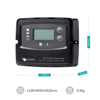 Czarny regulator energii słonecznej 12V dla AGM GEL WET Baterie LTO LiFePO4