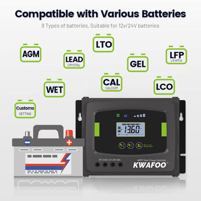 jakość 6 Stage Charging mppt 30a sterownik ładowania słonecznego fabryka