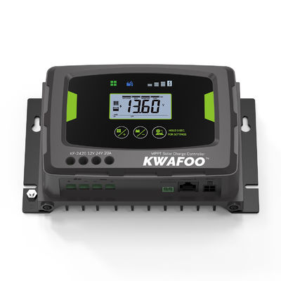 20a mppt sterownik ładowania słonecznego 12v 24v dla baterii lifepo4